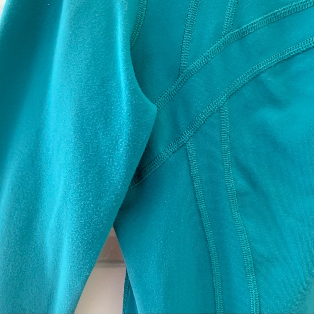 Lululemon Define Jacket Luon Teal Lagoon Size 8 Full Zip - Picture 9 of 11